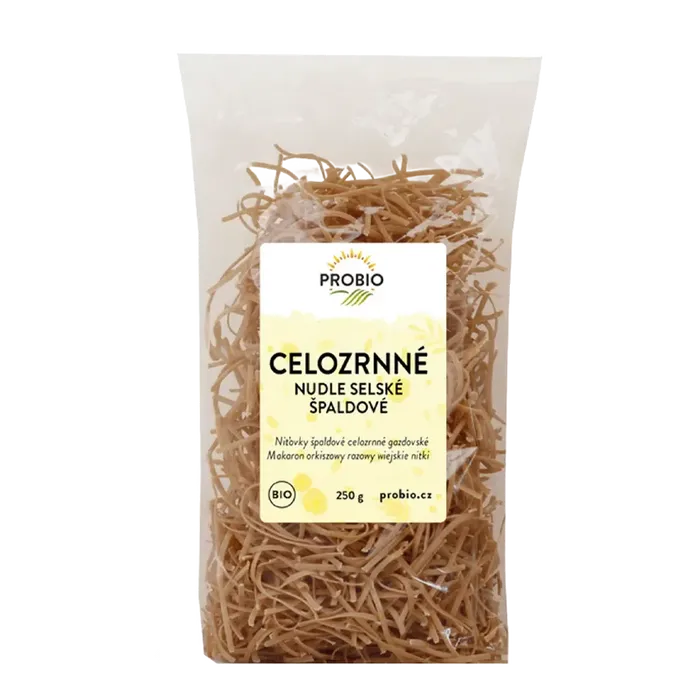 PROBIO Špaldové celozrnné selské nudle 250g BIO